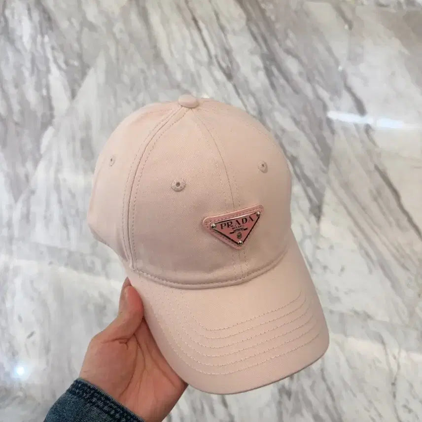 [BUNJANG] Prada Classic Pink Ball Cap / 프라다모자 클래식한