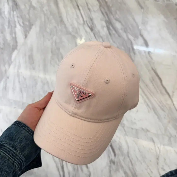 [BUNJANG] Prada Classic Pink Ball Cap / 프라다모자 클래식한