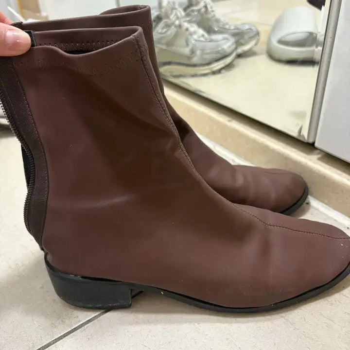 [BUNJANG] Brown Ankle Boots / 브라운 앵클 부츠 234-240