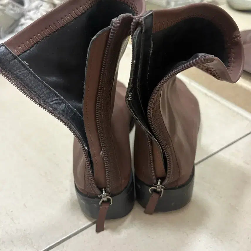 [BUNJANG] Brown Ankle Boots / 브라운 앵클 부츠 234-240