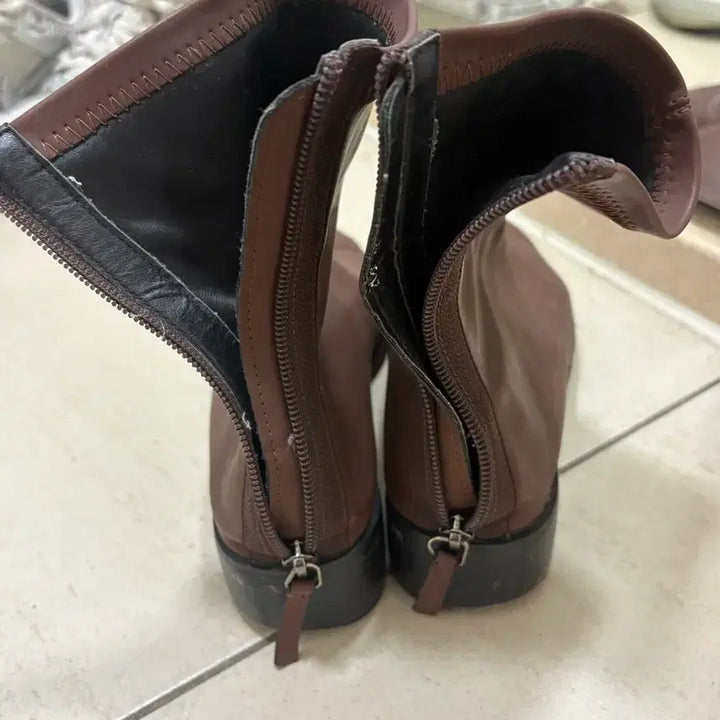 [BUNJANG] Brown Ankle Boots / 브라운 앵클 부츠 234-240