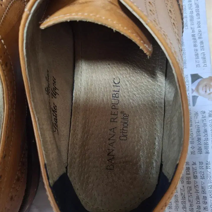 [BUNJANG] Wingtip Brown Leather Shoes / 윙팁255 29000