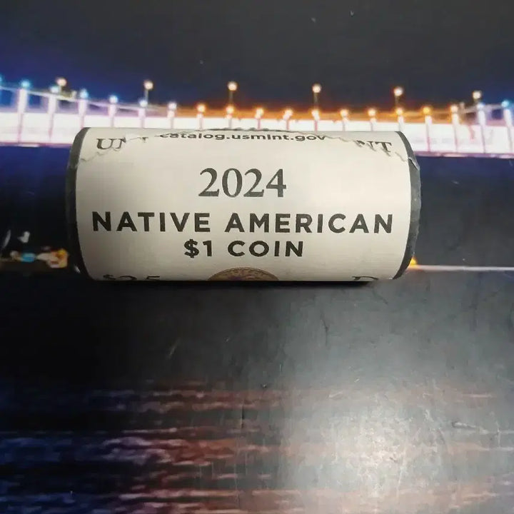 [BUNJANG] US Sacagawea 1 Dollar Coin Roll (25 Coins) / 미국 1달러 사카주위아 25개 롤 동전