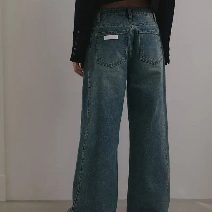 [BUNJANG] Overdue Flare Vintage Wide Fit Denim M / 지젤착용)하루할인!오버듀플레어vintage wide fit denim M