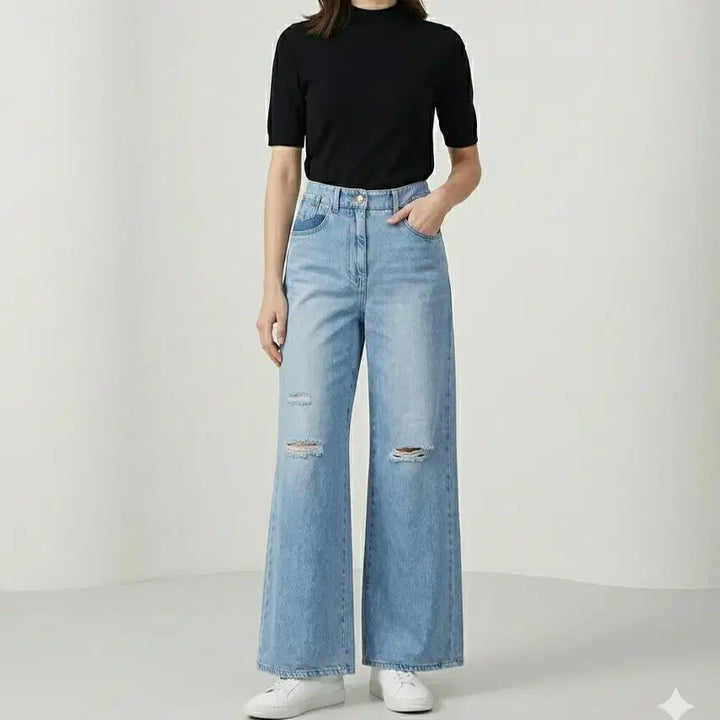[BUNJANG] Ozweego Wide Denim Pants / [25]오즈세컨 와이드 데님 팬츠
