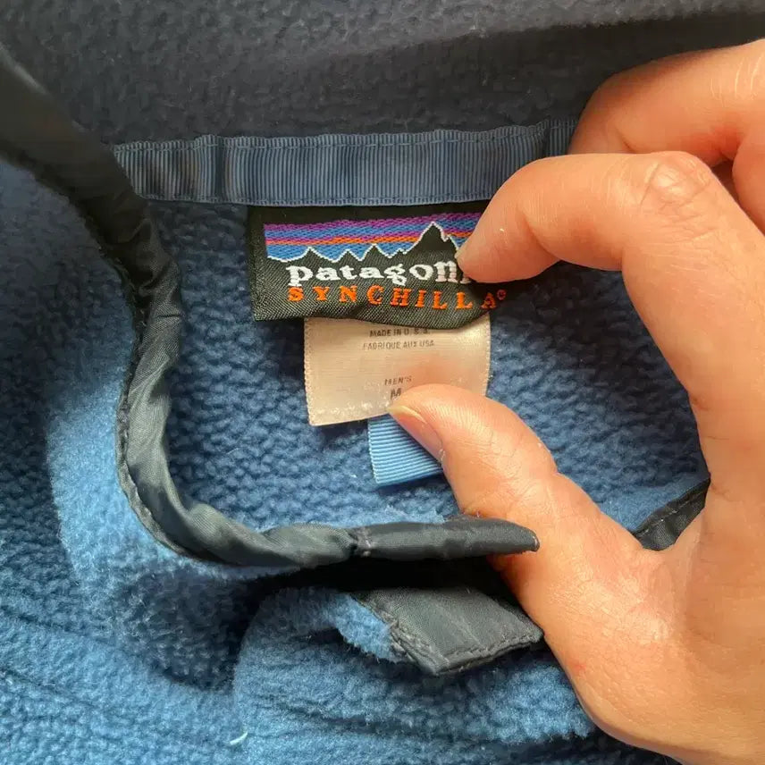 [BUNJANG] Patagonia Synchilla Navy Fleece Jacket / 90s 00s usa 미제 파타고니아 신칠라 네이비 m