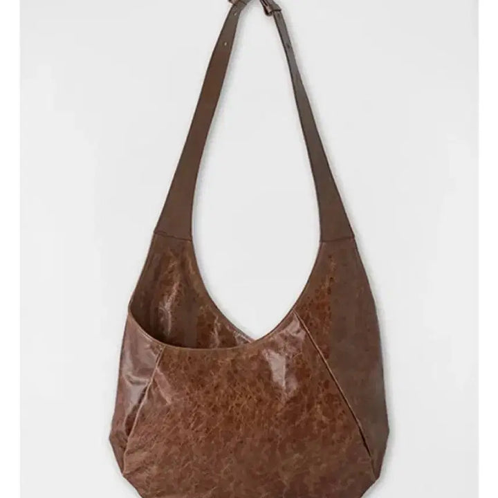 [BUNJANG] coor Half Moon Cross Leather Tote Bag / [1회 착용] coor쿠어 하프 문 크로스 레더 토트백_원가 19.5만원