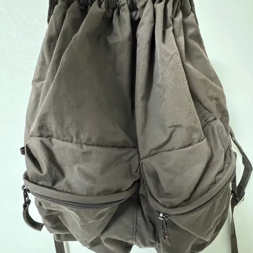 [BUNJANG] Polytelu 2-Pack Drawstring Bag Brown / 폴리테루 2pk 드로우 백 브라운