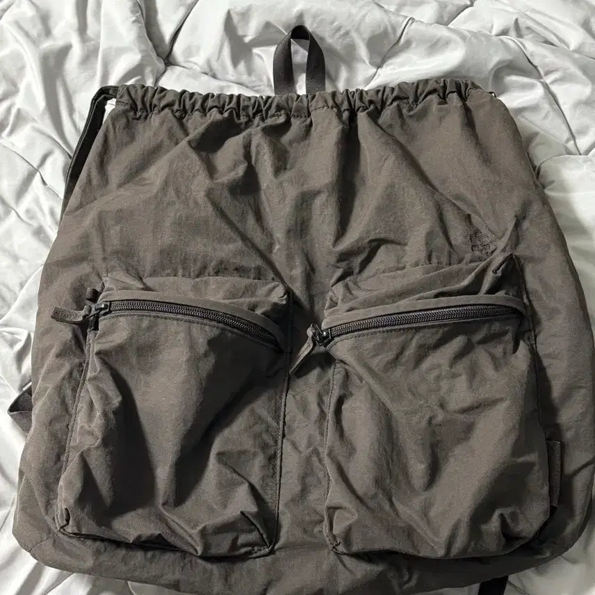 [BUNJANG] Polytelu 2-Pack Drawstring Bag Brown / 폴리테루 2pk 드로우 백 브라운