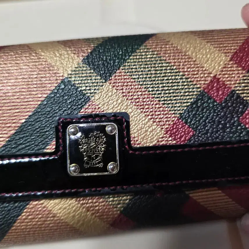 [BUNJANG] Daks Check Pattern Long Wallet / 닥스 체크 패턴 여성 장지갑