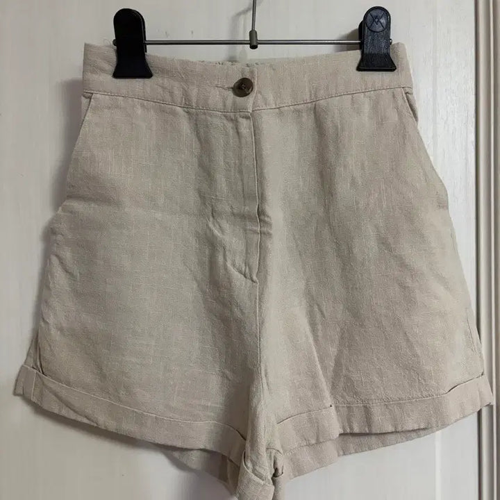 [BUNJANG] Ivory Linen Jacket and Shorts Set / 아이보리 린넨 자켓+반바지 세트