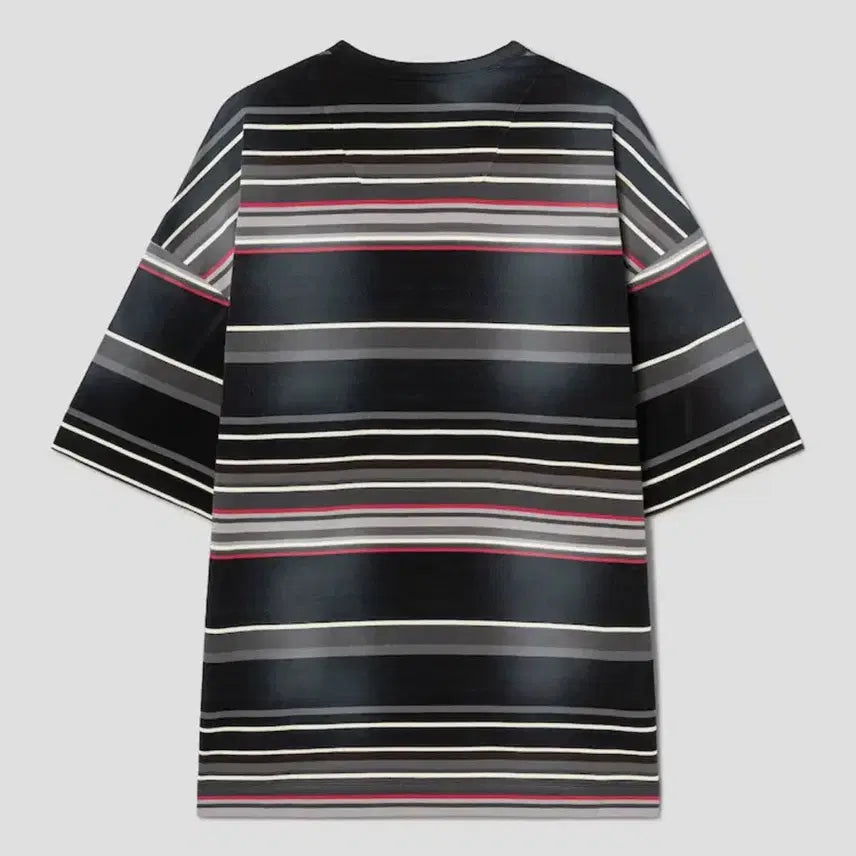 [BUNJANG] Juun.J Vintage Multi Stripe Short Sleeve T-Shirt / 준지 빈티지 멀티 스트라이프 숏슬리브 - 애쉬
