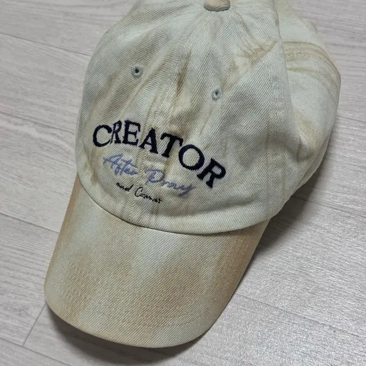 [BUNJANG] Afterpray Presence Creator Washed Sky Ball Cap / 애프터프레이 프레센스 크리에이터 볼캡 워시드스카이