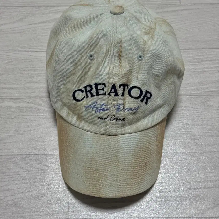 [BUNJANG] Afterpray Presence Creator Washed Sky Ball Cap / 애프터프레이 프레센스 크리에이터 볼캡 워시드스카이