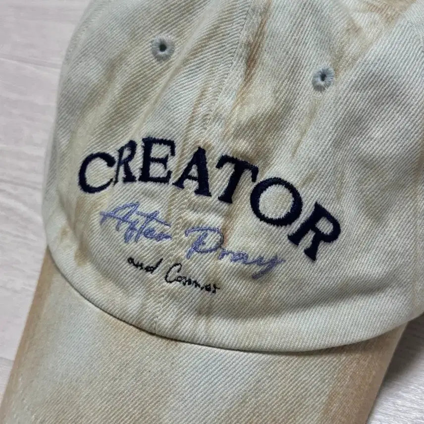 [BUNJANG] Afterpray Presence Creator Washed Sky Ball Cap / 애프터프레이 프레센스 크리에이터 볼캡 워시드스카이