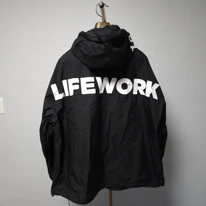 [SOLD OUT] 라이프워크 홑겹 여름 오버핏 후드 바람막이