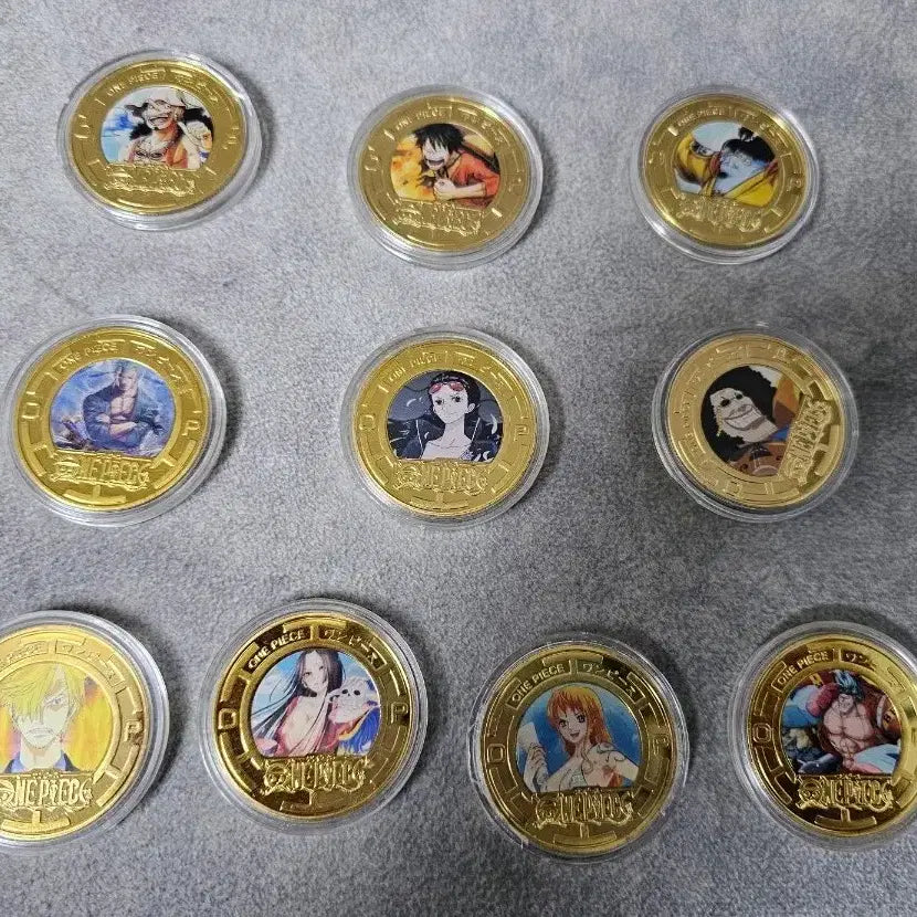 [BUNJANG] One Piece Character Coin Set (10 Pieces) / 원피스 캐릭터굿즈 세트 일괄