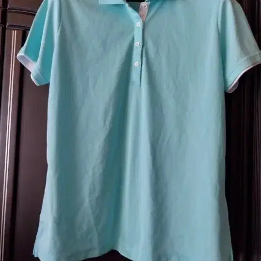 [BUNJANG] Applerind Mint Short Sleeve Polo Shirt / applerind 민트색 반팔 폴로 티셔츠