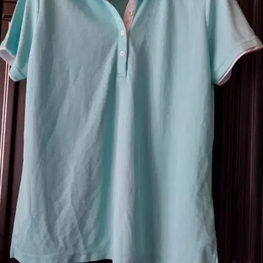 [BUNJANG] Applerind Mint Short Sleeve Polo Shirt / applerind 민트색 반팔 폴로 티셔츠