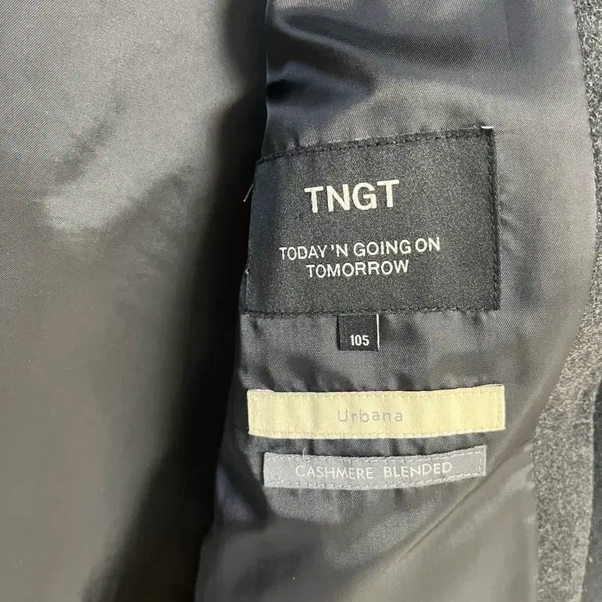 [BUNJANG] TNGT Black Single Wool Cashmere Oversized Coat 105 / [105]TNGT 블랙 싱글 울캐시미어 오버핏 코트