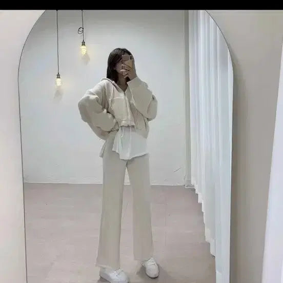 [BUNJANG] Knit Training Set (New) / 니트 트레이닝 셋업 (새제품)