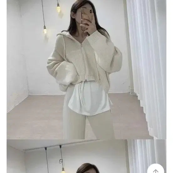 [BUNJANG] Knit Training Set (New) / 니트 트레이닝 셋업 (새제품)