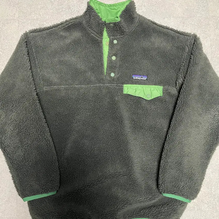 [BUNJANG] Patagonia Glissade Reversible Synchilla Jacket / 빈티지 파타고니아 글리세이드 리버시블 신칠라 올리브 그린