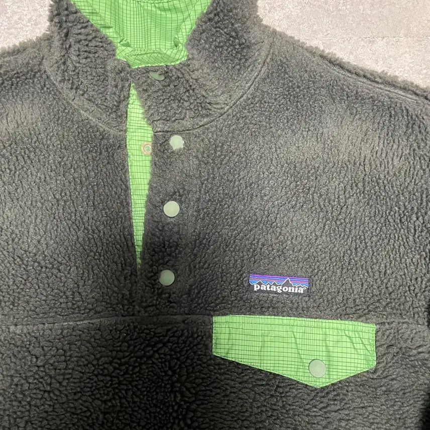 [BUNJANG] Patagonia Glissade Reversible Synchilla Jacket / 빈티지 파타고니아 글리세이드 리버시블 신칠라 올리브 그린