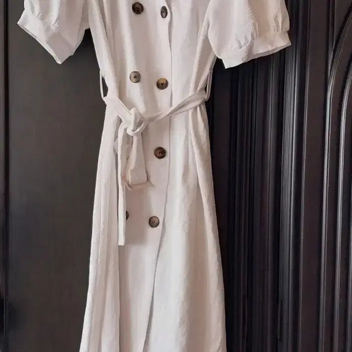 [BUNJANG] Love so so Linen Trench Dress / 러브쏘쏘 린넨 트렌치 원피스