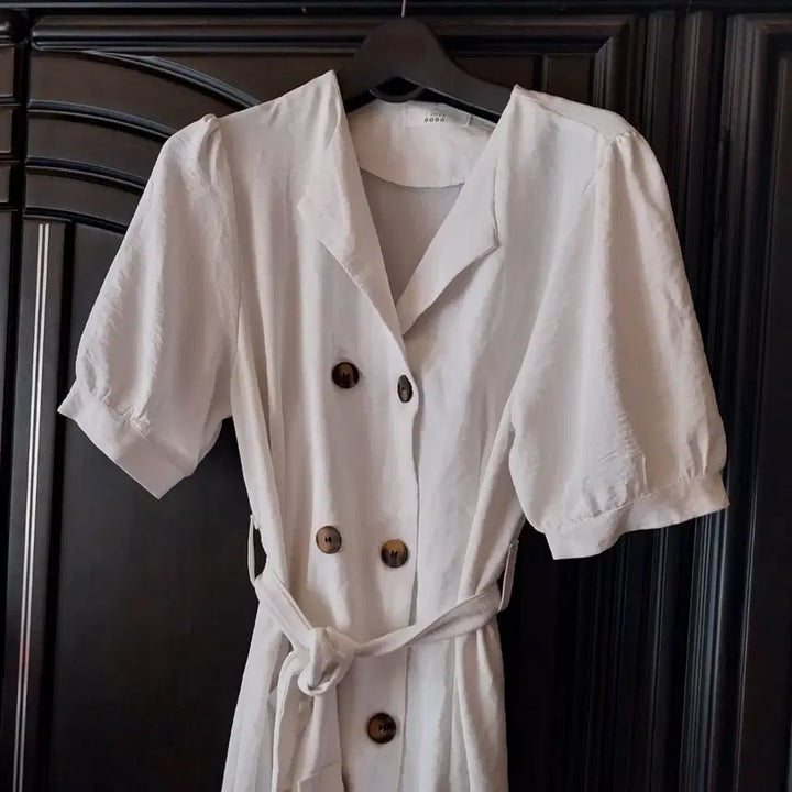 [BUNJANG] Love so so Linen Trench Dress / 러브쏘쏘 린넨 트렌치 원피스
