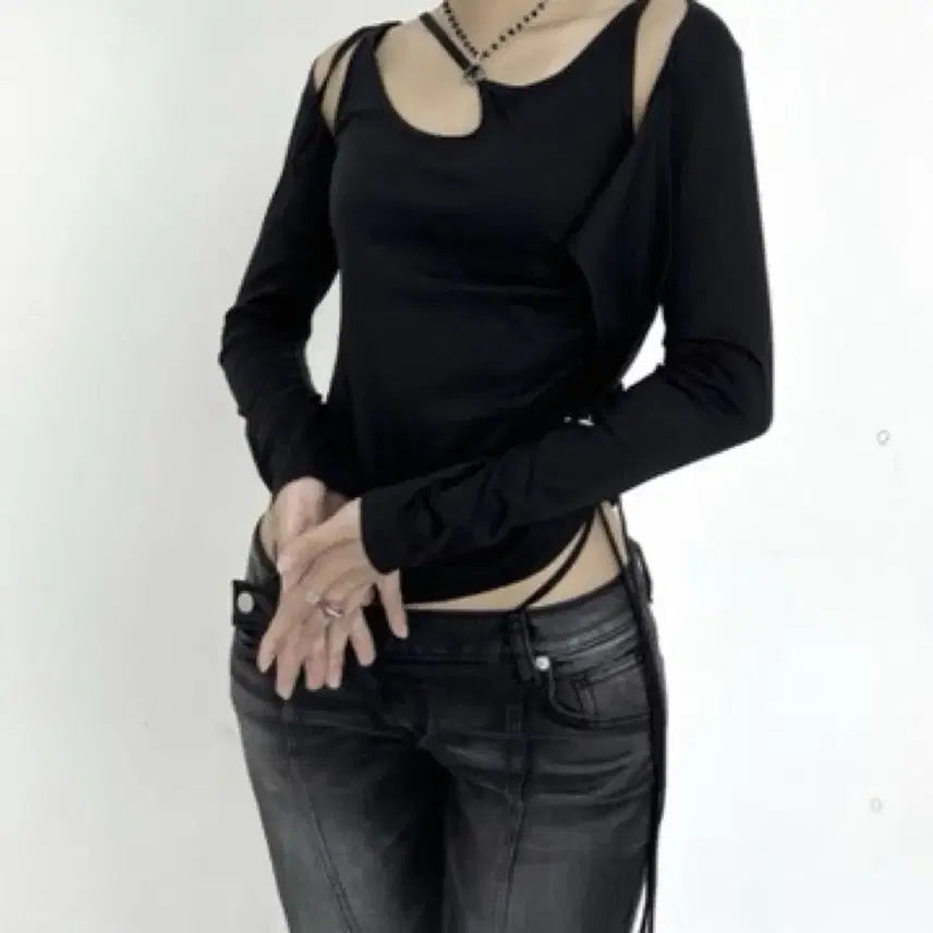 [BUNJANG] CASICO Bolero Tank Top Set Black / 카시코 볼레로 나시 세트 블랙