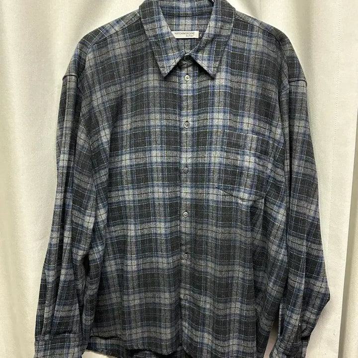 [BUNJANG] Hatching Room Al-yak Wool Checkered Shirt / [새상품]해칭룸 알약 울 체크 셔츠