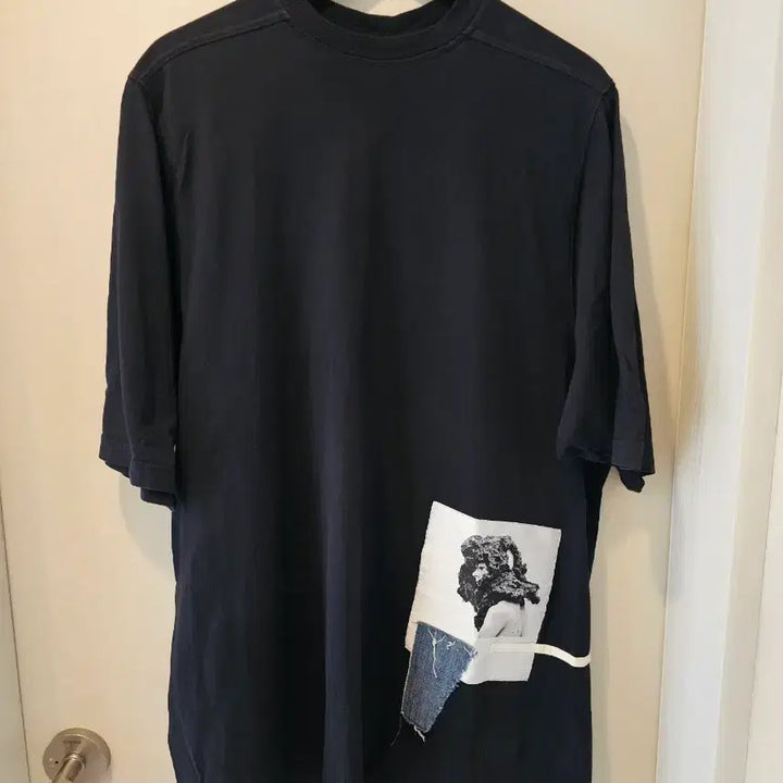 [BUNJANG] Rick Owens DRKSHDW Black Graphic Patch T-shirt / 릭오웬스 다크쉐도우 블랙 그래픽 패치 반팔티