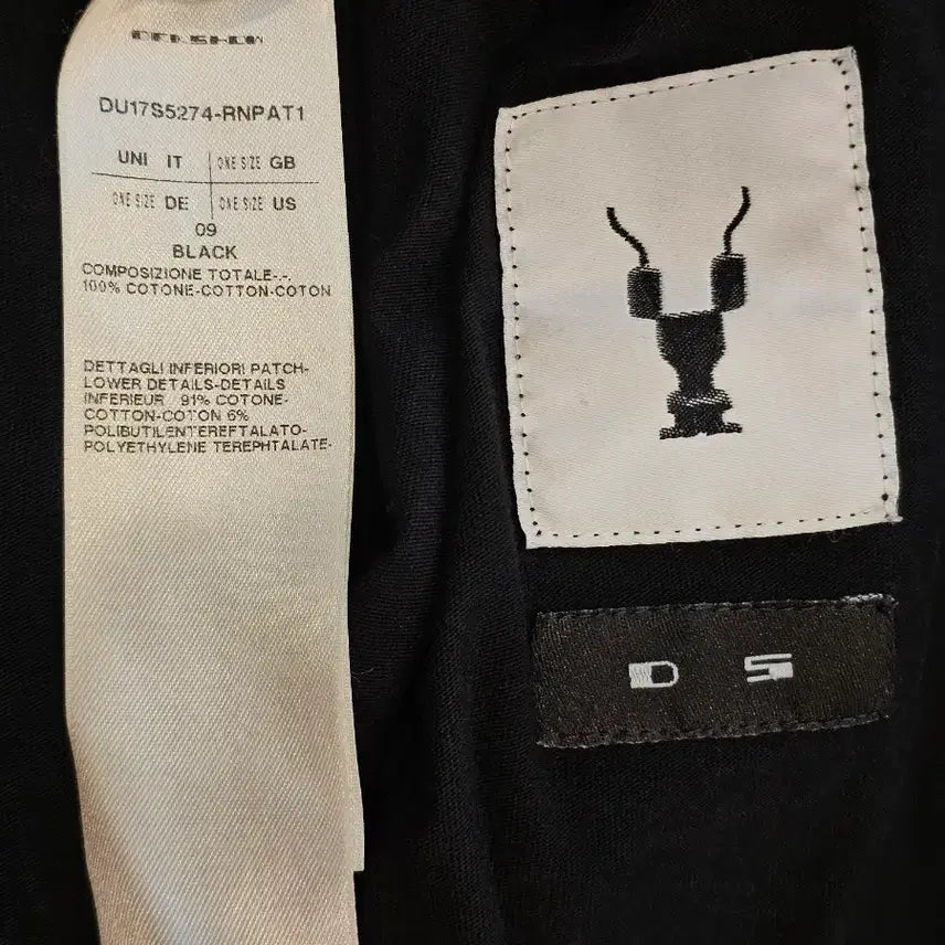 [BUNJANG] Rick Owens DRKSHDW Black Graphic Patch T-shirt / 릭오웬스 다크쉐도우 블랙 그래픽 패치 반팔티