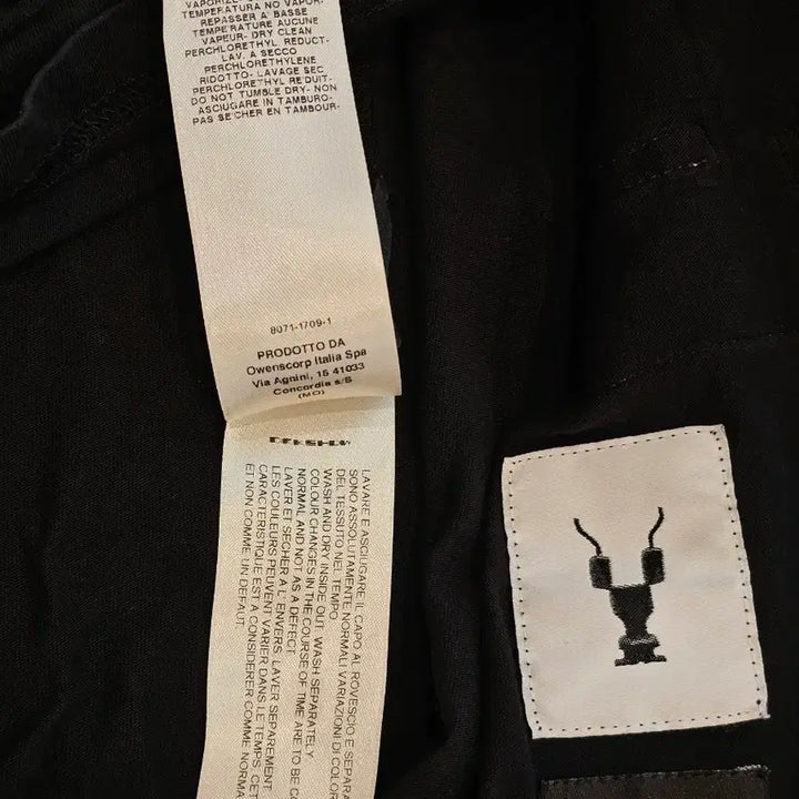 [BUNJANG] Rick Owens DRKSHDW Black Graphic Patch T-shirt / 릭오웬스 다크쉐도우 블랙 그래픽 패치 반팔티