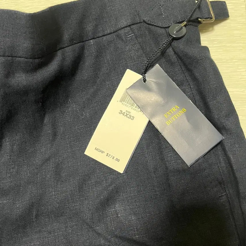 [BUNJANG] Polo Ralph Lauren Linen Trousers Dark Navy 34 / 폴로 랄프로렌 린넨 트라우저 다크 네이비 34사이즈