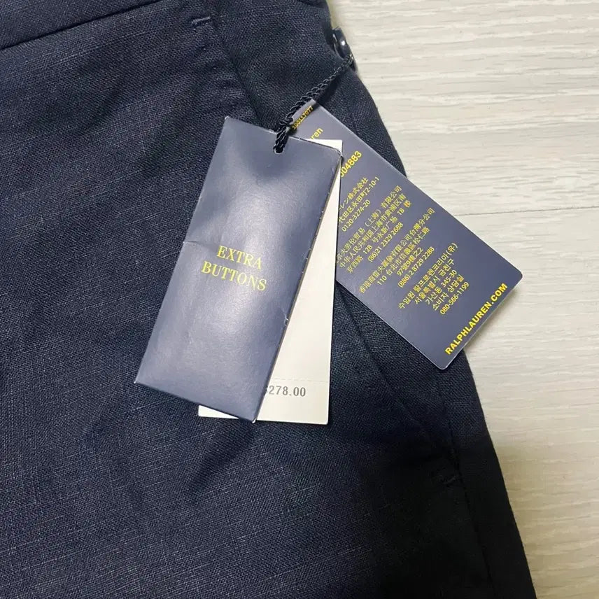 [BUNJANG] Polo Ralph Lauren Linen Trousers Dark Navy 34 / 폴로 랄프로렌 린넨 트라우저 다크 네이비 34사이즈