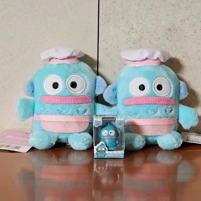 [BUNJANG] Sanrio Hangyodon Keyring Doll &amp; Mini Figure Set / 산리오 한교동 키링 인형 + 초미니 피규어 세트