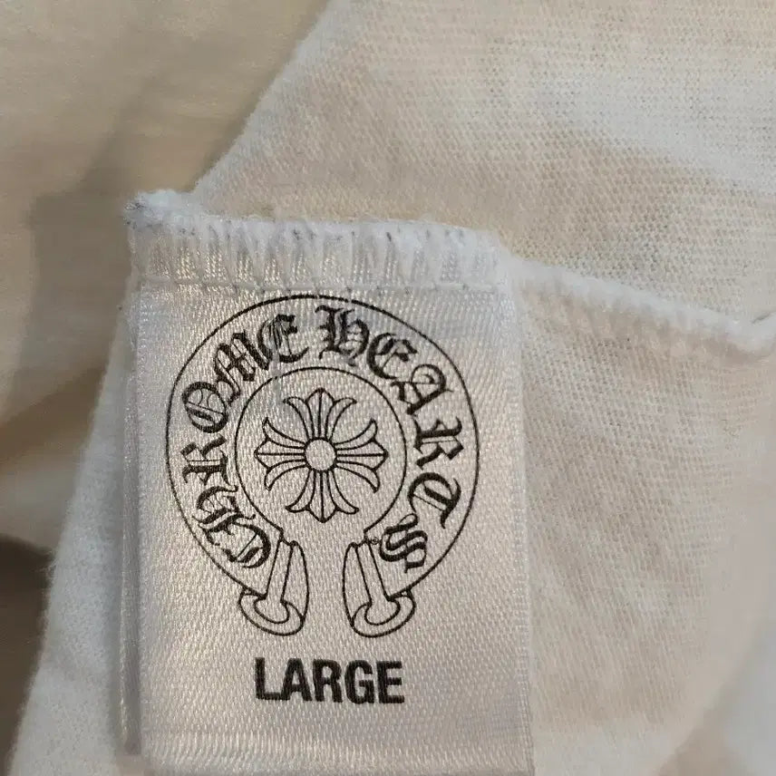 [BUNJANG] Chrome Hearts Horseshoe Lettering T-shirt White L / [정품] 크롬하츠 홀스슈 레터링 반팔 티셔츠 화이트 L
