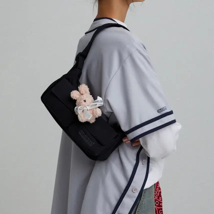 [SOLD OUT] 마크니 투포켓 미니 호보백 블랙