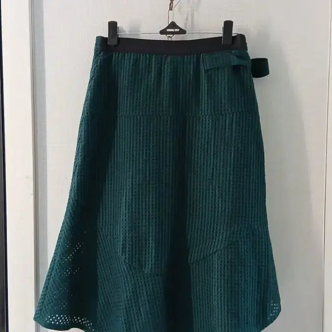 [BUNJANG] TIME (Hansem) Postmodern Green Check Skirt / 타임 한섬 포스트모던 그린 스커트
