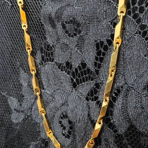[BUNJANG] Hexagonal Bamboo Necklace (Small/Medium/Large) / 별처럼 빛나는 24K특수압축진공 대나무 목걸이 소/중/대