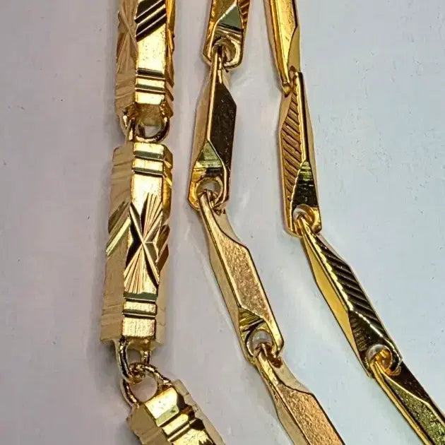[BUNJANG] Hexagonal Bamboo Necklace (Small/Medium/Large) / 별처럼 빛나는 24K특수압축진공 대나무 목걸이 소/중/대