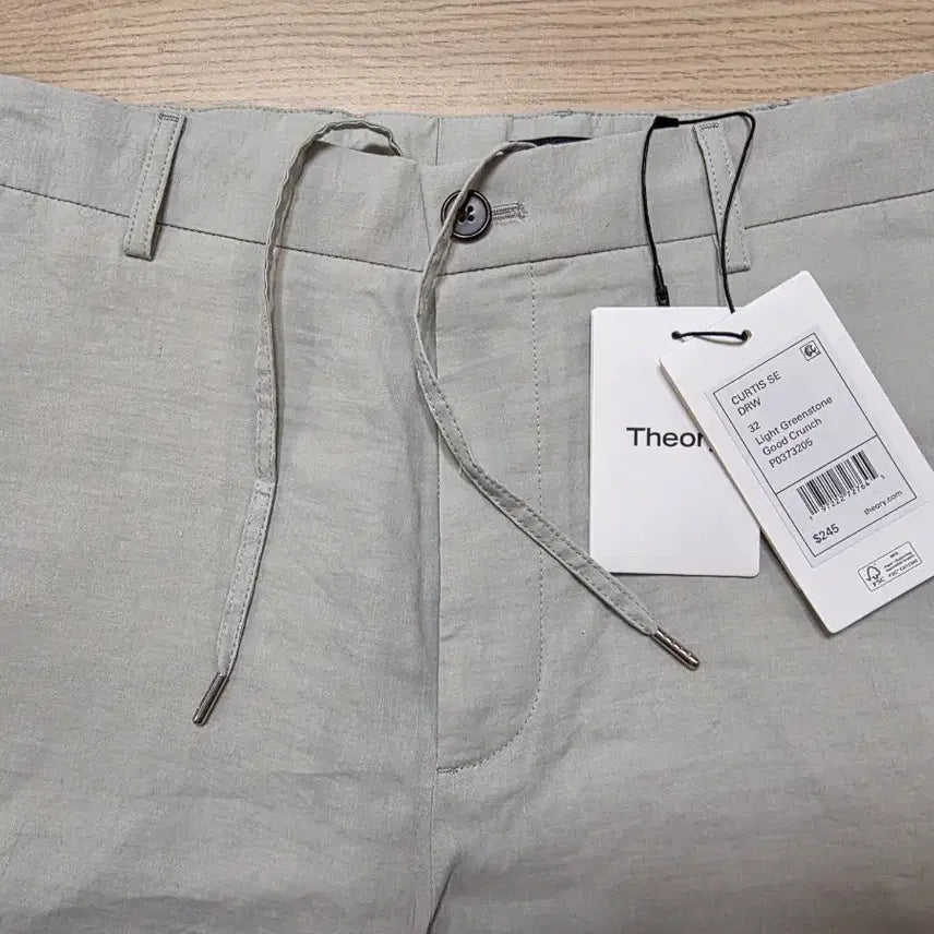 [BUNJANG] Theory Good Crunch Linen Pants - 32 inch - Light Limestone / 띠어리 굿 크런치 린넨  팬츠 32인치 라이트라임스톤 정가 46만원
