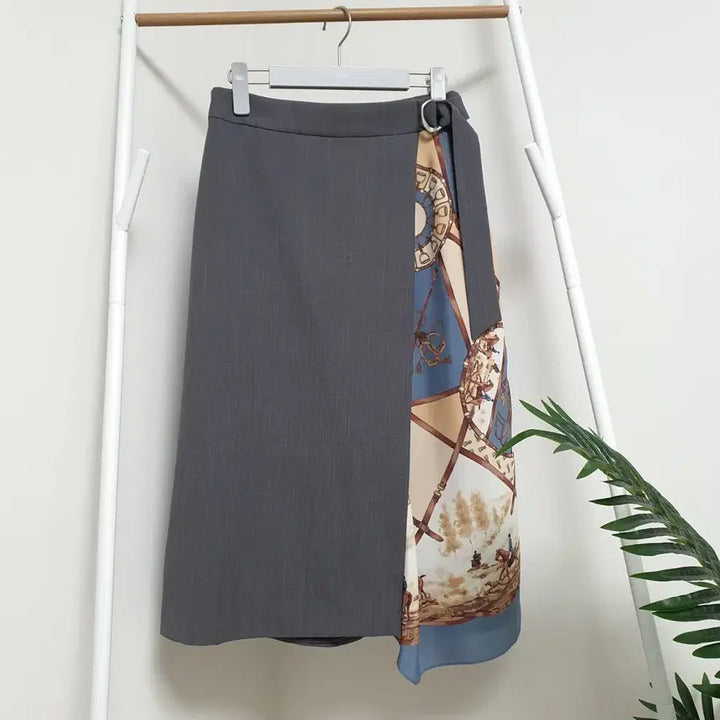 [SOLD OUT] 잇미샤 스카프 벨티드스커트
