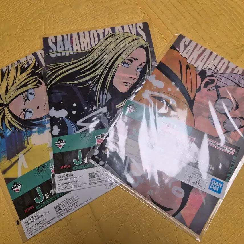 [SOLD OUT] 반다이 SAKAMOTO DAYS 클리어파일3장+초코링2개