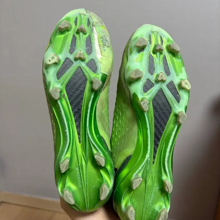 [BUNJANG] Adidas Speedportal Green FG Soccer Cleats / 스피드포탈 아디다스 그린 FG 265 축구화