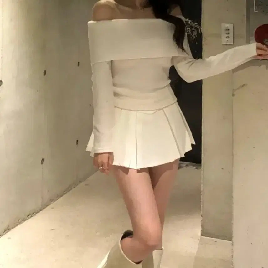 [BUNJANG] Ably Rose Pleated Mini Skirt / 에이블리 로제 플리츠 미니 스커트