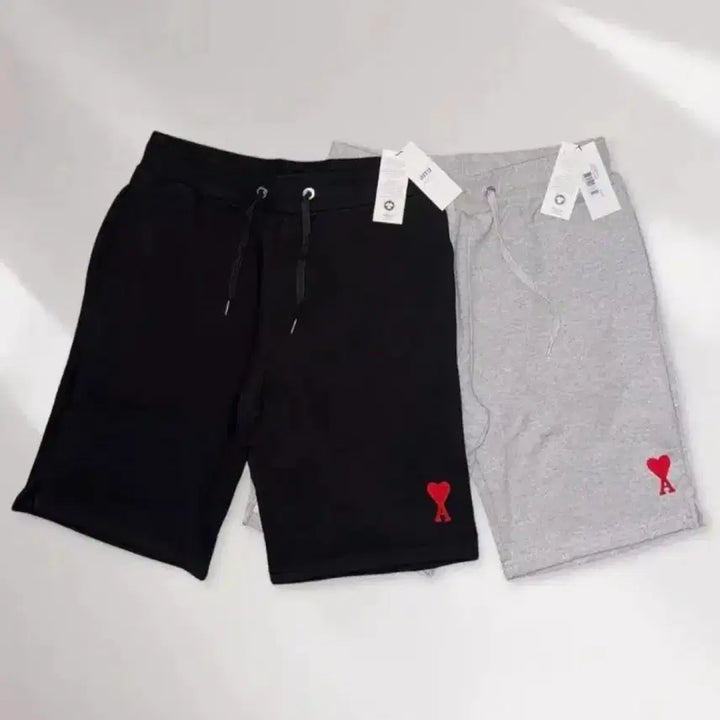 [BUNJANG] Ami Shorts Black/Gray Unsealed / 아미 반바지QR인증 블랙/그레이 미개봉 새상품