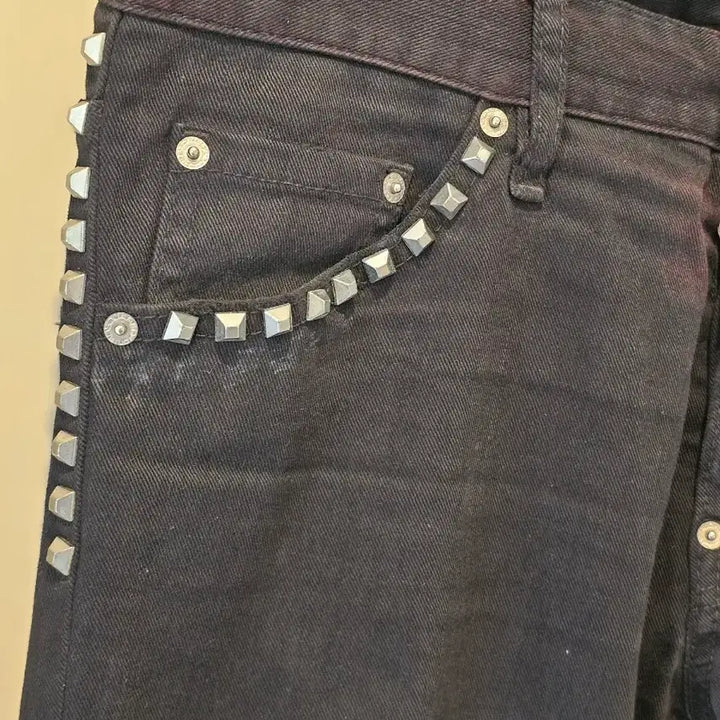 [BUNJANG] Dsquared2 Studded Black Jeans (Size 48) / 디스퀘어드 스터드 블랙진 48사이즈 디퀘 데님